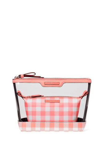 КОСМЕТИЧКА 2 IN 1 PEACH PLAID Victoria`s Secret
