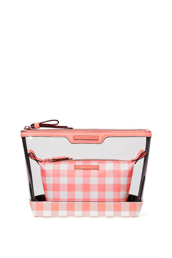 КОСМЕТИЧКА 2 IN 1 PEACH PLAID Victoria`s Secret