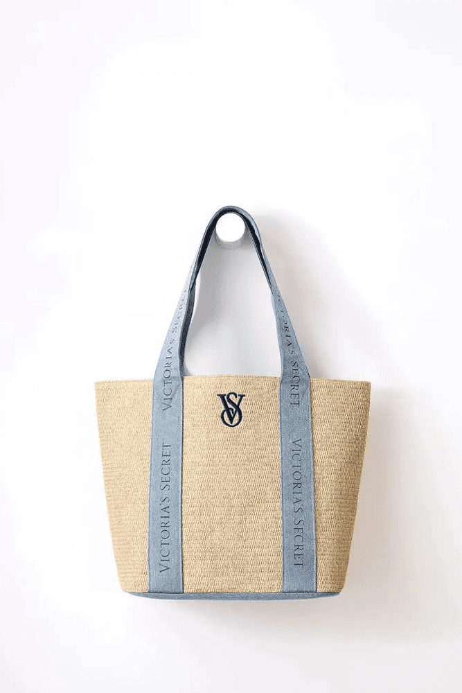 СУМКА ПЛЯЖНА DENIM STRAW Victoria`s Secret