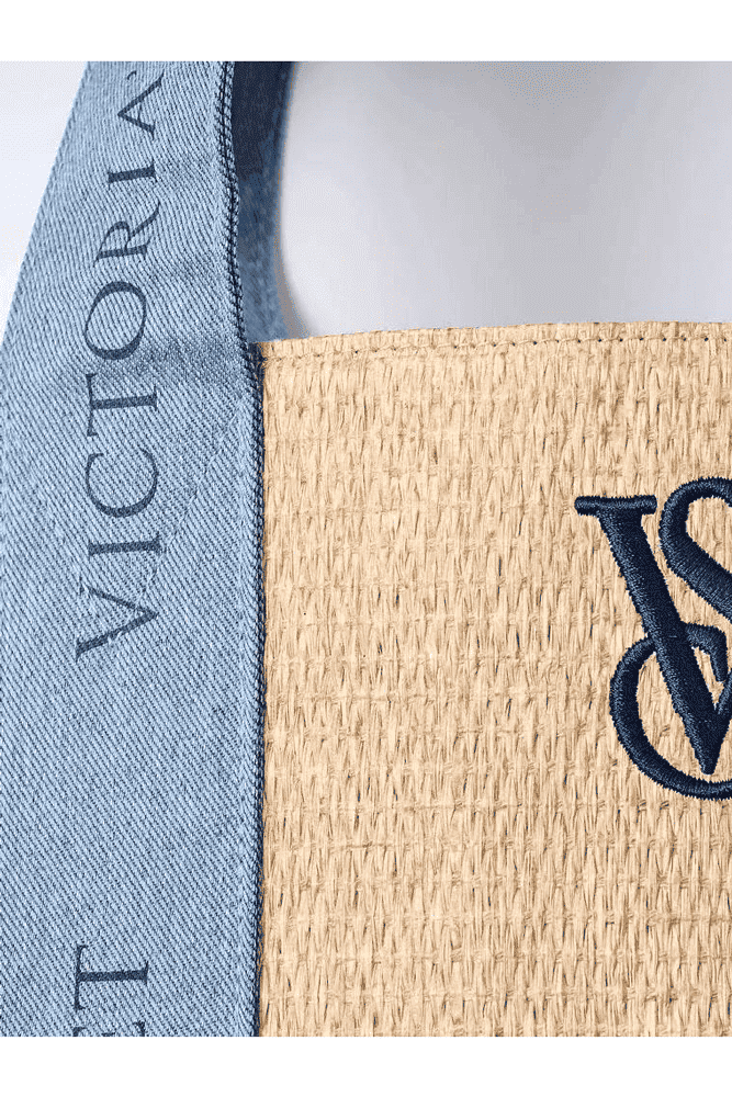 СУМКА ПЛЯЖНА DENIM STRAW Victoria`s Secret