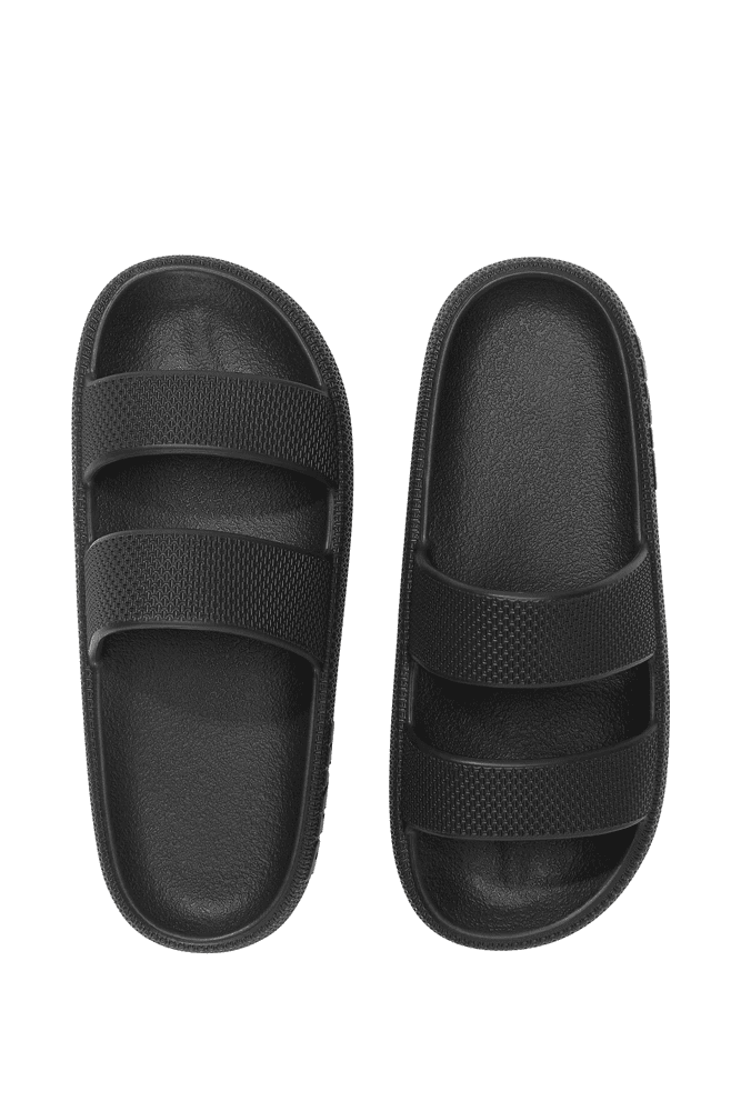 ТАПОЧКИ PINK BLACK SLIDE Victoria`s Secret