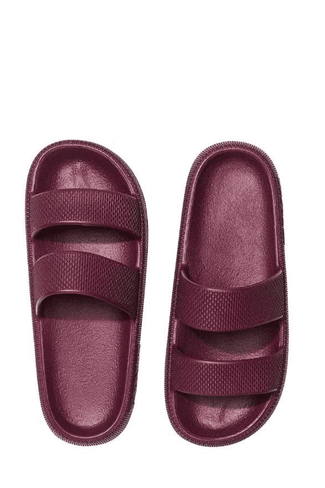 ТАПОЧКИ PINK BURGUNDY SLIDE Victoria`s Secret