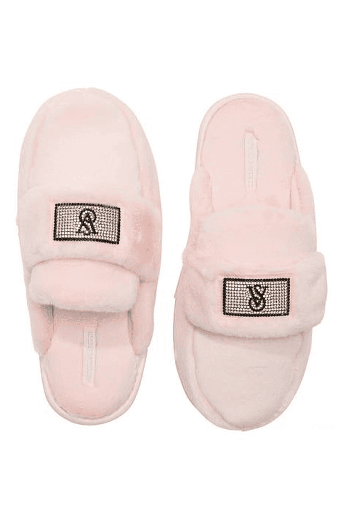 ТАПОЧКИ PLUSH BABY PINK EMBL Victoria`s Secret