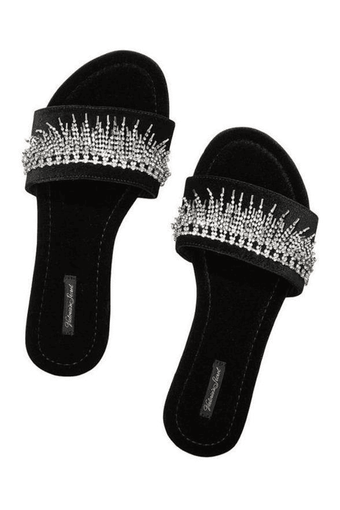 ТАПОЧКИ SHINE BLACK EMBL Victoria`s Secret
