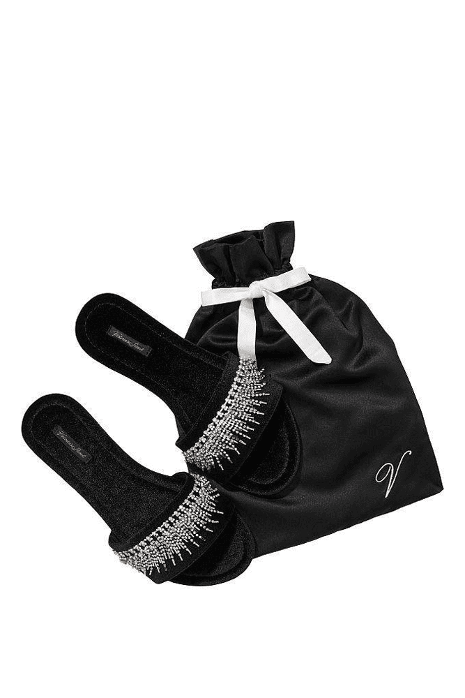 ТАПОЧКИ SHINE BLACK EMBL Victoria`s Secret