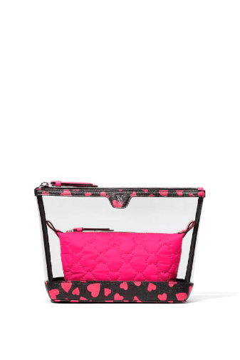 КОСМЕТИЧКА 2 IN 1 BLACK HEARTS Victoria`s Secret