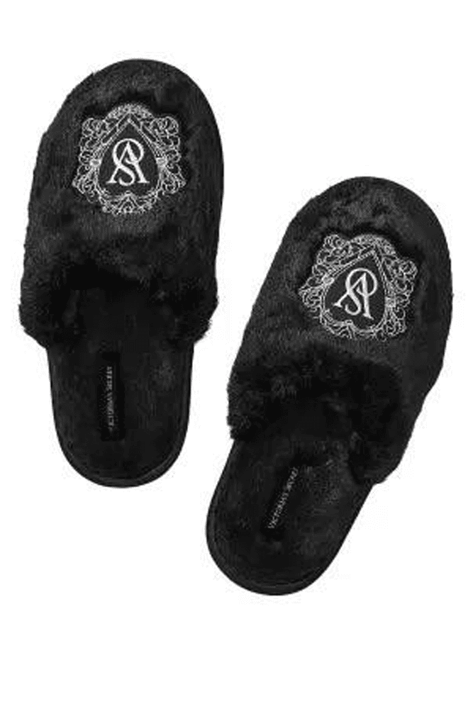 ТАПОЧКИ PLUSH BLACK EMBR Victoria`s Secret