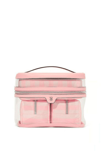 КОСМЕТИЧКА 4 IN 1 PINK STRIPE SILVER Victoria`s Secret