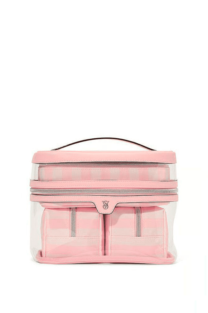 КОСМЕТИЧКА 4 IN 1 PINK STRIPE SILVER Victoria`s Secret