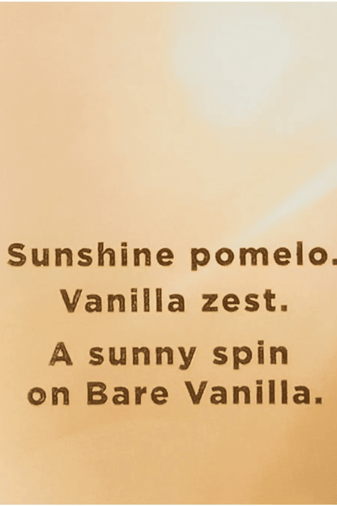 ЛОСЬЙОН BARE VANILLA SOL Victoria`s Secret