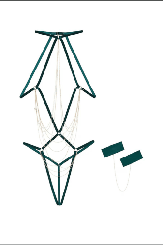 БОДІ OUVERT EMERALD CHAIN Victoria`s Secret