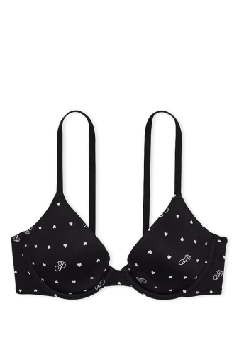 БЮСТГАЛЬТЕР PINK ПОДВІЙНИЙ ПУШ-АП BLACK HEARTS Victoria`s Secret