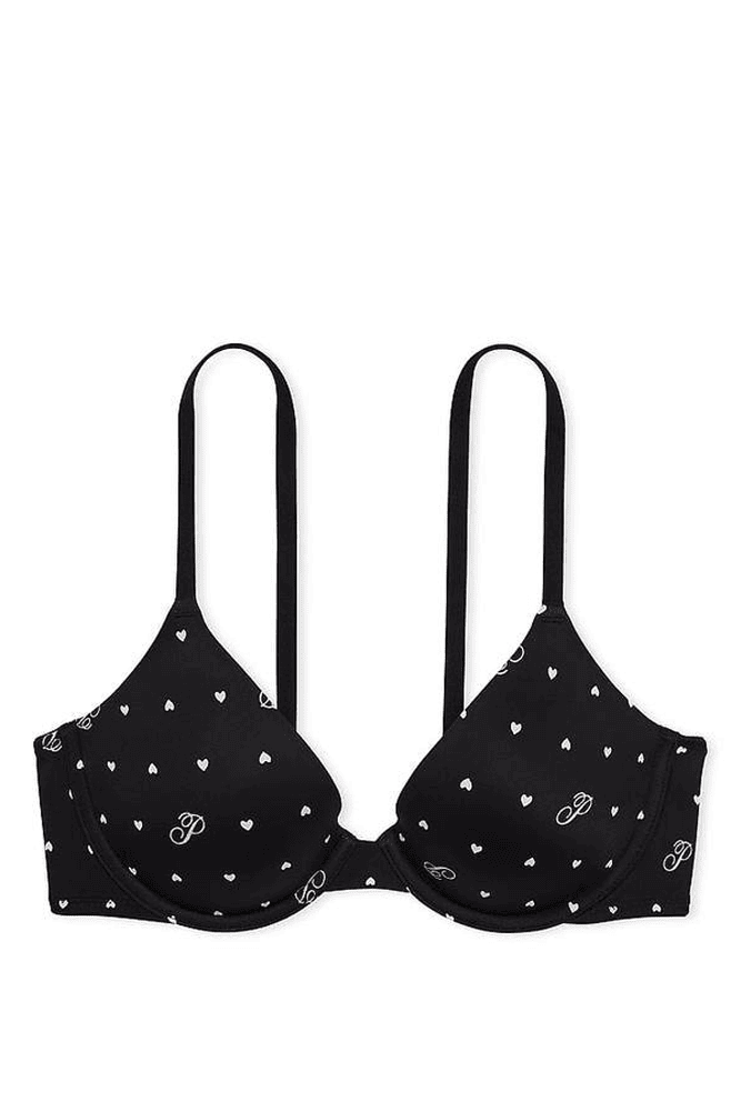 БЮСТГАЛЬТЕР PINK ПОДВІЙНИЙ ПУШ-АП BLACK HEARTS Victoria`s Secret