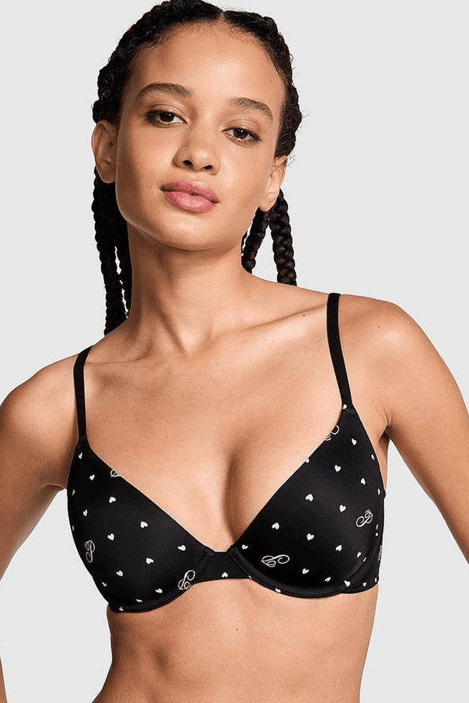 БЮСТГАЛЬТЕР PINK ПОДВІЙНИЙ ПУШ-АП BLACK HEARTS Victoria`s Secret