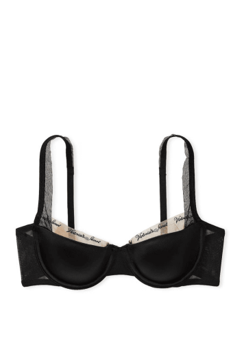 БЮСТГАЛЬТЕР БЕЗ ПУШ-АП BLACK MESH Victoria`s Secret
