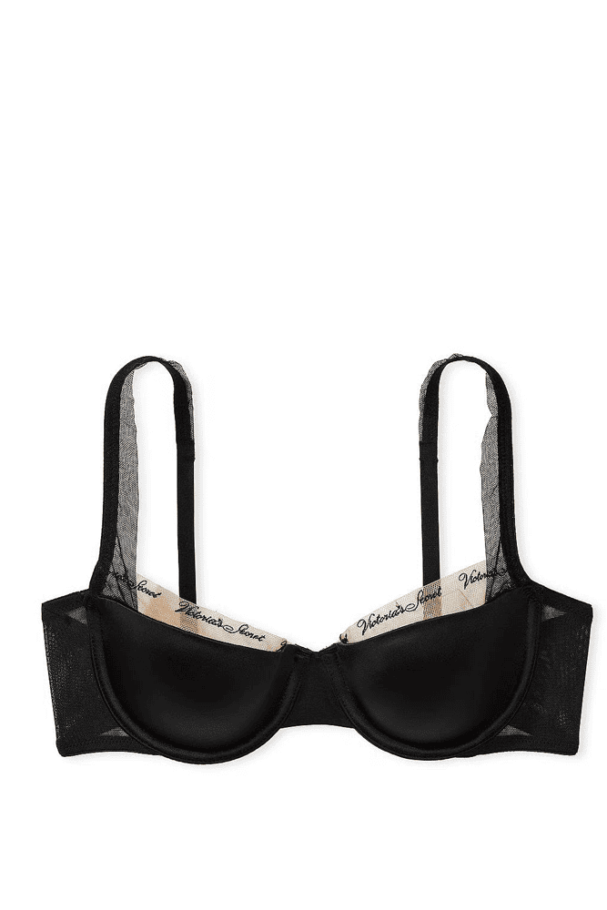 БЮСТГАЛЬТЕР БЕЗ ПУШ-АП BLACK MESH Victoria`s Secret