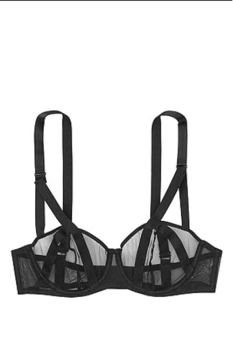 БЮСТГАЛЬТЕР БЕЗ ПУШ-АП BLACK Victoria`s Secret