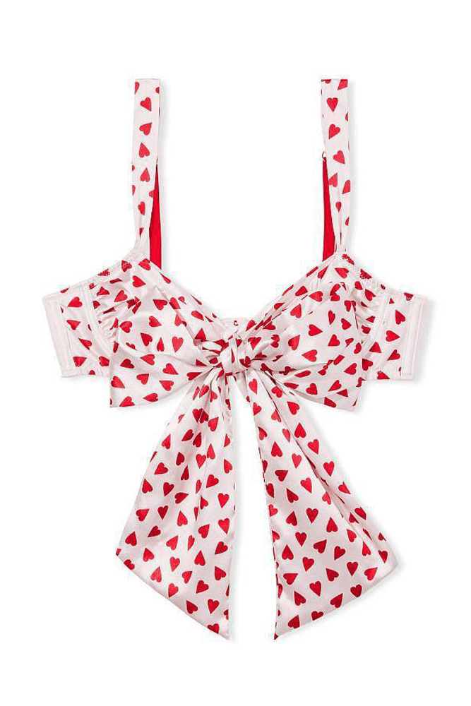 БЮСТГАЛЬТЕР БЕЗ ПУШ-АП HEARTS BOW Victoria`s Secret