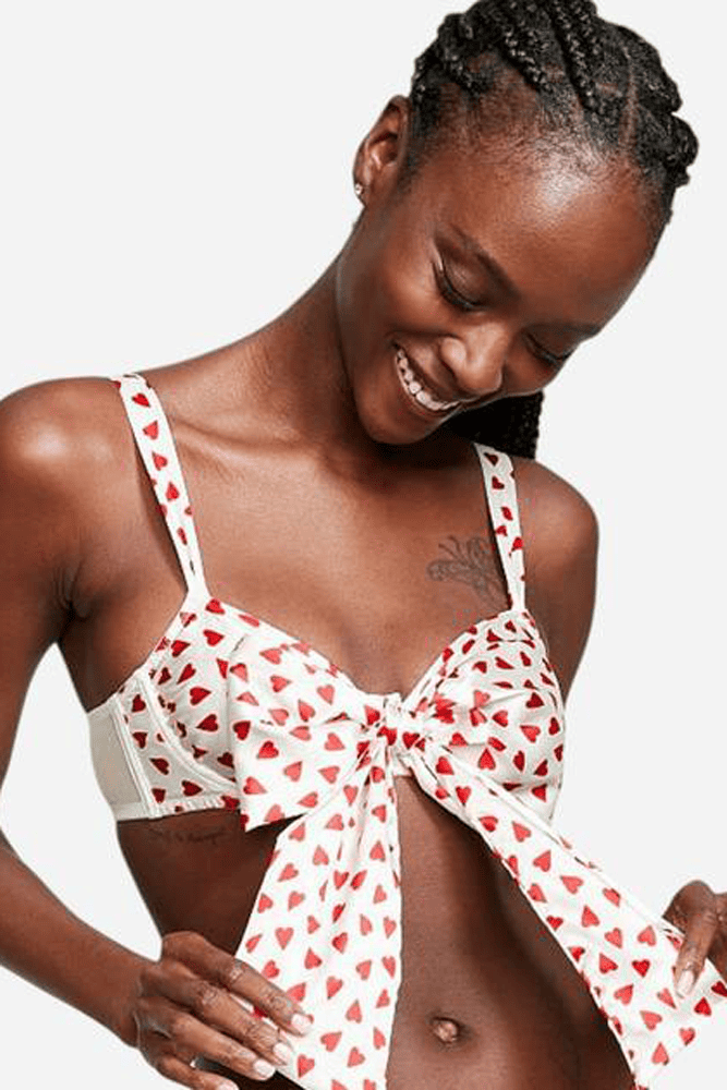 БЮСТГАЛЬТЕР БЕЗ ПУШ-АП HEARTS BOW Victoria`s Secret