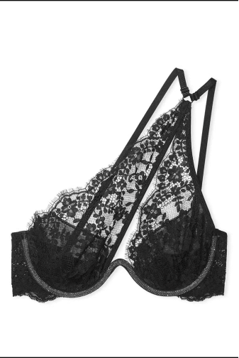 БЮСТГАЛЬТЕР ЗІ СТРАЗАМИ БЕЗ ПУШ-АП BLACK ANGELS EMBL Victoria`s Secret
