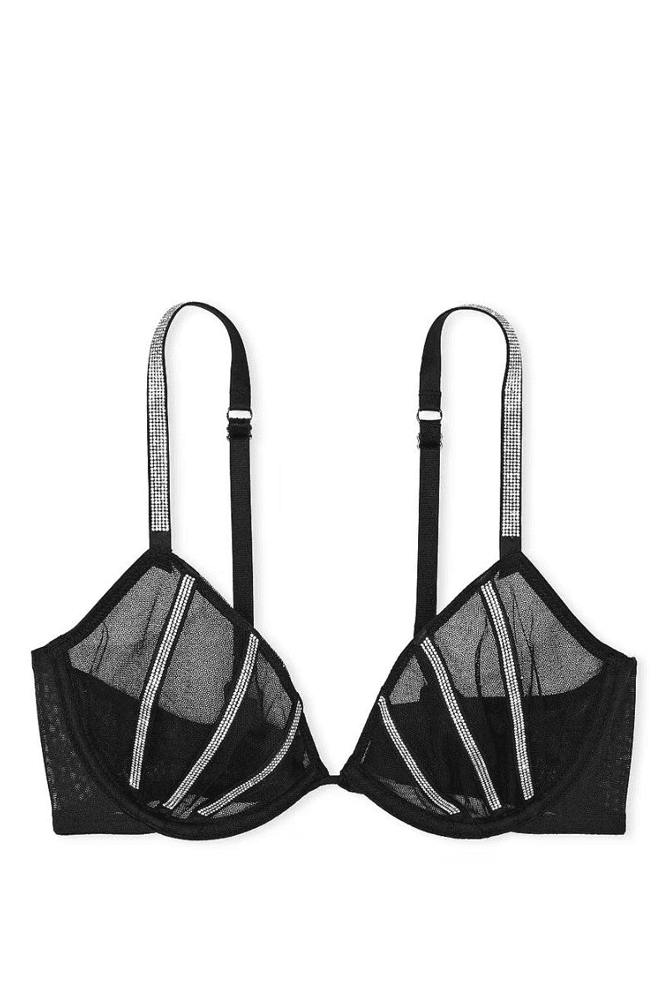БЮСТГАЛЬТЕР ЗІ СТРАЗАМИ БЕЗ ПУШ-АП BLACK LINES Victoria`s Secret