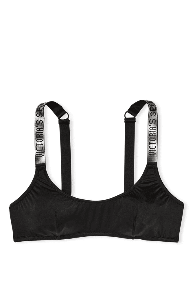 БЮСТГАЛЬТЕР ЗІ СТРАЗАМИ БЕЗ ПУШ-АП BLACK Victoria`s