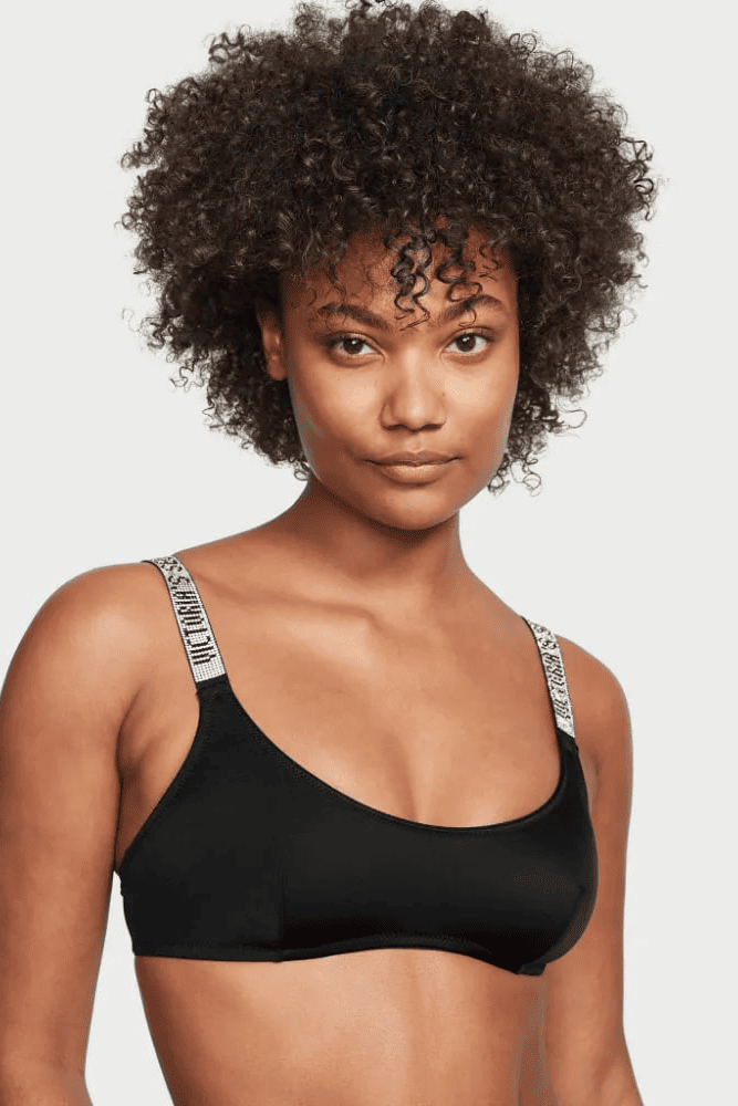 БЮСТГАЛЬТЕР ЗІ СТРАЗАМИ БЕЗ ПУШ-АП BLACK Victoria`s