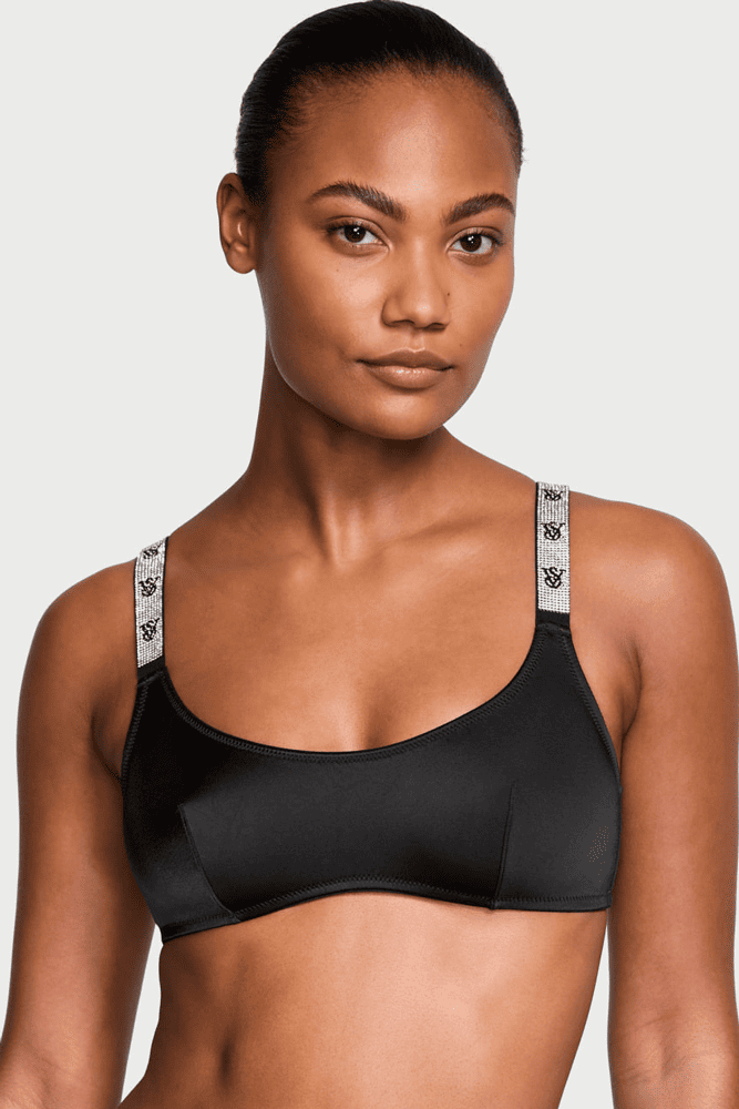 БЮСТГАЛЬТЕР ЗІ СТРАЗАМИ БЕЗ ПУШ-АП BLACK VS UNL Victoria`s Secret