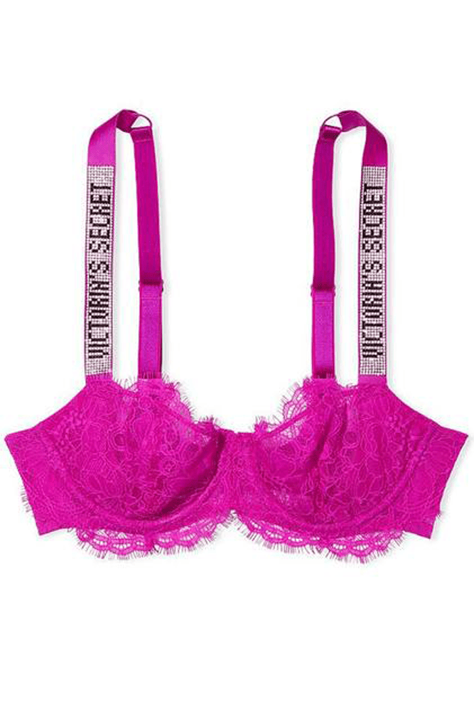 БЮСТГАЛЬТЕР ЗІ СТРАЗАМИ БЕЗ ПУШ-АП FUCHSIA Victoria`s Secret