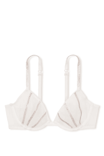 БЮСТГАЛЬТЕР ЗІ СТРАЗАМИ БЕЗ ПУШ-АП WHITE LINES Victoria`s Secret