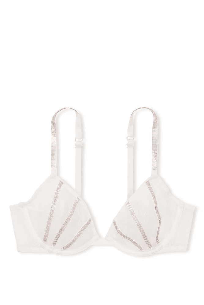 БЮСТГАЛЬТЕР ЗІ СТРАЗАМИ БЕЗ ПУШ-АП WHITE LINES Victoria`s Secret