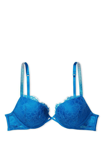 БЮСТГАЛЬТЕР ЗІ СТРАЗАМИ ПОДВІЙНИЙ ПУШ-АП BRIGHT BLUE Victoria`s Secret