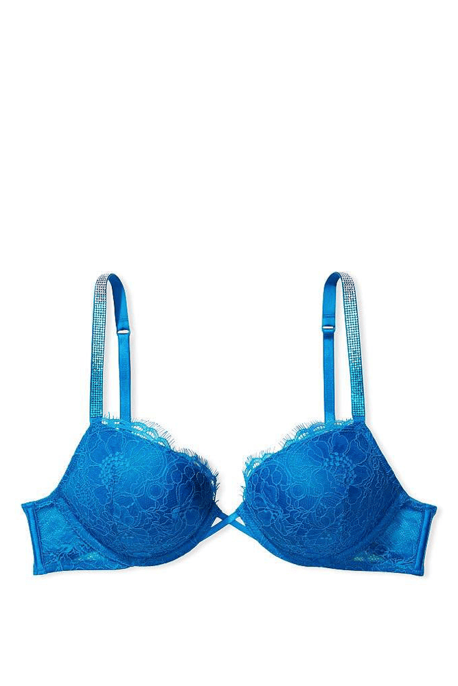 БЮСТГАЛЬТЕР ЗІ СТРАЗАМИ ПОДВІЙНИЙ ПУШ-АП BRIGHT BLUE Victoria`s Secret