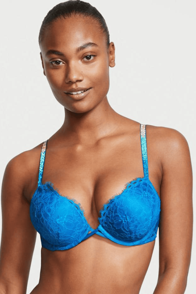 БЮСТГАЛЬТЕР ЗІ СТРАЗАМИ ПОДВІЙНИЙ ПУШ-АП BRIGHT BLUE Victoria`s Secret БЮСТГАЛЬТЕР ЗІ СТРАЗАМИ ПОДВІЙНИЙ ПУШ-АП BRIGHT BLUE Victoria`s Secret