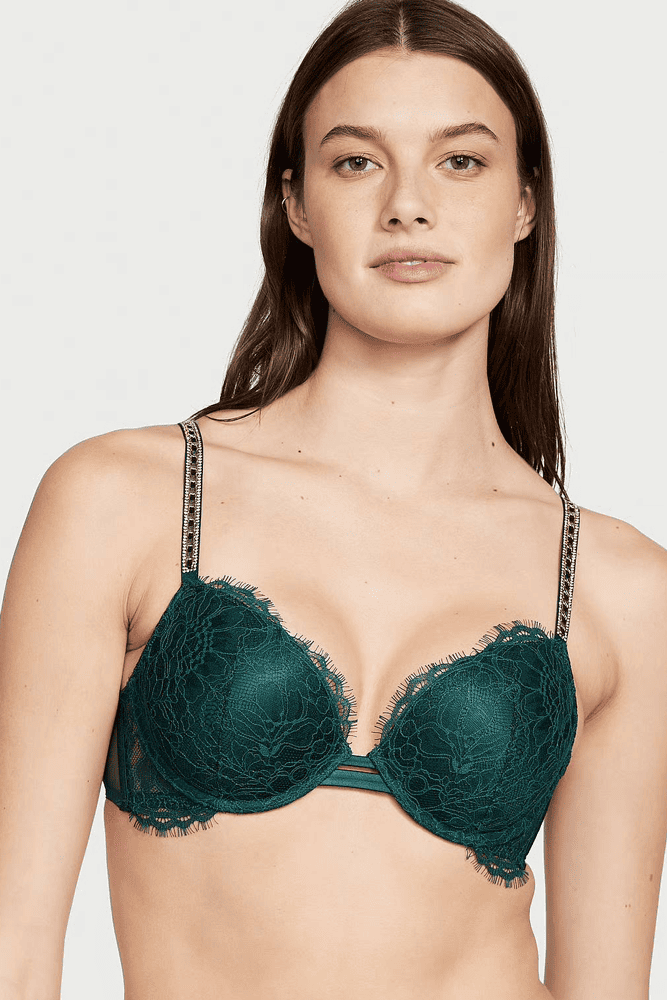 БЮСТГАЛЬТЕР ЗІ СТРАЗАМИ ПОДВІЙНИЙ ПУШ-АП EMERALD CHAIN Victoria`s Secret