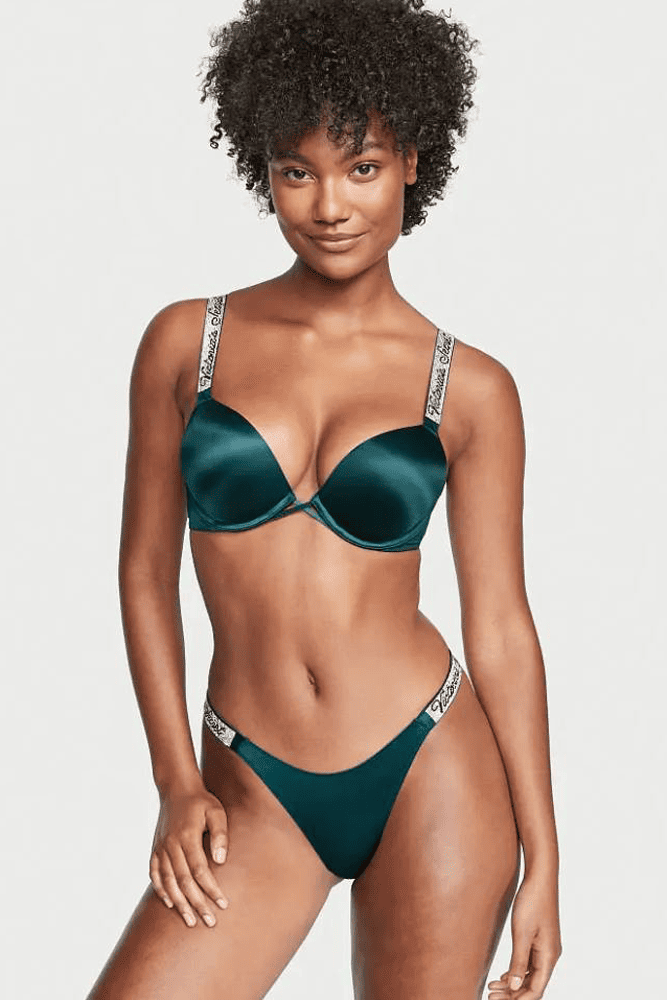 БЮСТГАЛЬТЕР ЗІ СТРАЗАМИ ПОДВІЙНИЙ ПУШ-АП EMERALD Victoria`s Secret БЮСТГАЛЬТЕР ЗІ СТРАЗАМИ ПОДВІЙНИЙ ПУШ-АП EMERALD Victoria`s Secret