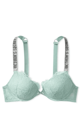 БЮСТГАЛЬТЕР ЗІ СТРАЗАМИ ПОДВІЙНИЙ ПУШ-АП MINT LACE Victoria`s Secret
