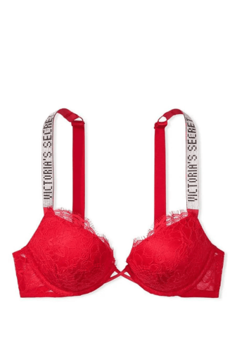 БЮСТГАЛЬТЕР ЗІ СТРАЗАМИ ПОДВІЙНИЙ ПУШ-АП RED LACE Victoria`s Secret