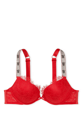 БЮСТГАЛЬТЕР ЗІ СТРАЗАМИ ПОДВІЙНИЙ ПУШ-АП RED VS Victoria`s Secret
