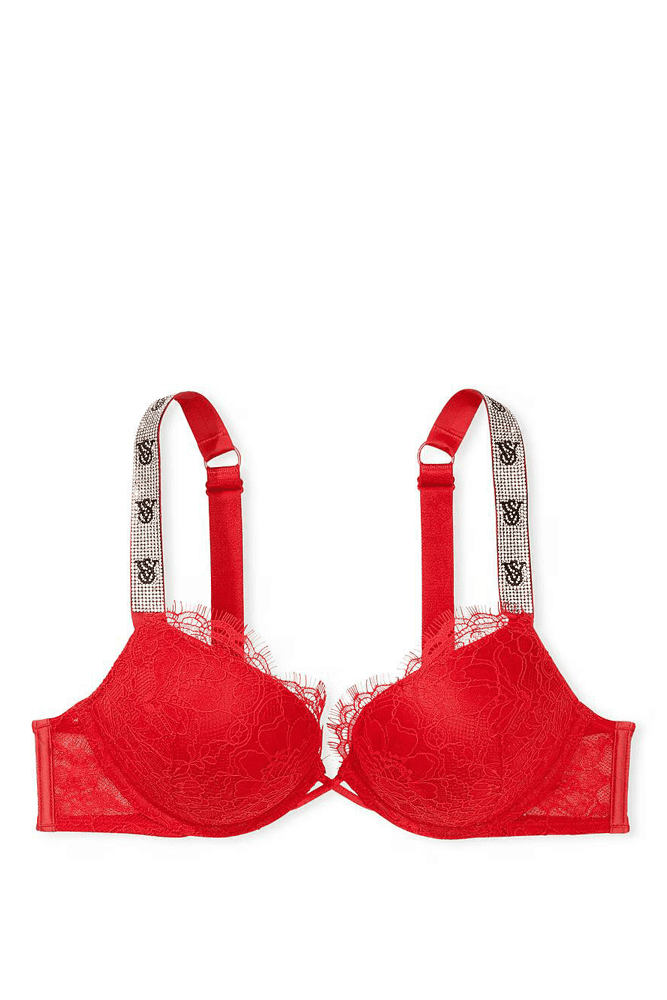 БЮСТГАЛЬТЕР ЗІ СТРАЗАМИ ПОДВІЙНИЙ ПУШ-АП RED VS Victoria`s Secret