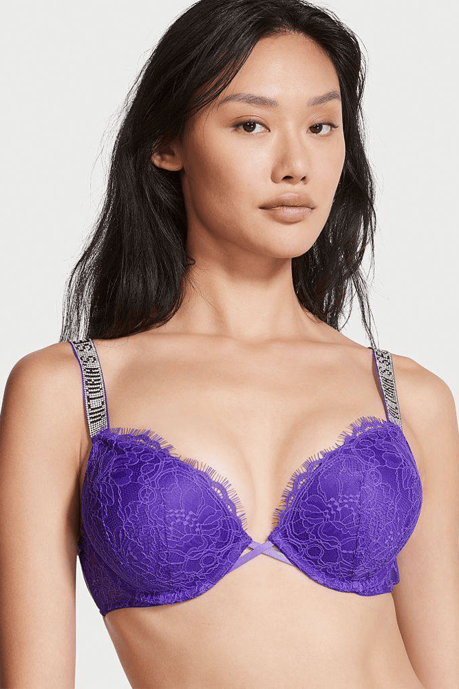 БЮСТГАЛЬТЕР ЗІ СТРАЗАМИ ПОДВІЙНИЙ ПУШ-АП VIOLET LACE Victoria`s Secret БЮСТГАЛЬТЕР ЗІ СТРАЗАМИ ПОДВІЙНИЙ ПУШ-АП VIOLET LACE Victoria`s Secret