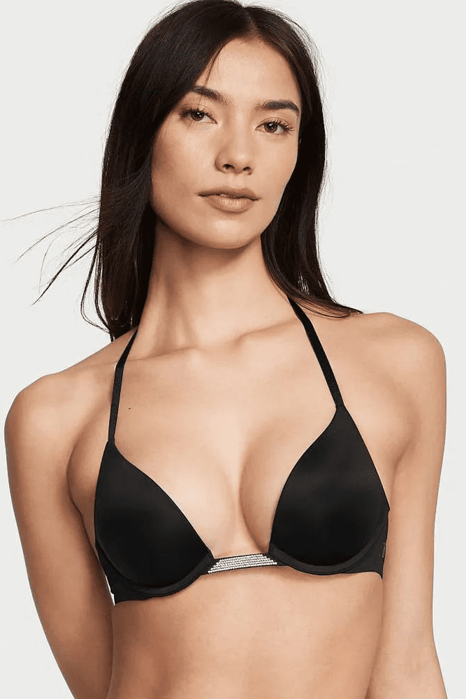 БЮСТГАЛЬТЕР ЗІ СТРАЗАМИ ПУШ-АП BLACK BACK Victoria`s Secret БЮСТГАЛЬТЕР ЗІ СТРАЗАМИ ПУШ-АП BLACK BACK Victoria`s Secret