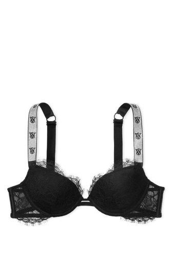 БЮСТГАЛЬТЕР ЗІ СТРАЗАМИ ПУШ-АП BLACK LACE Victoria`s Secret
