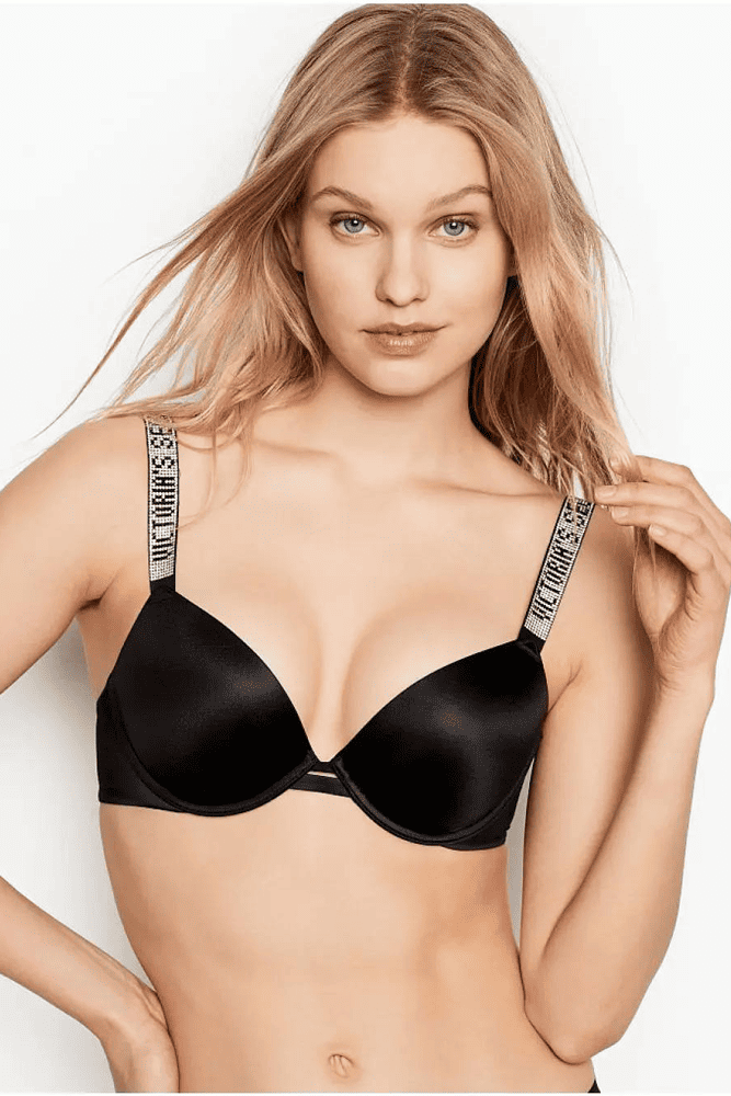 БЮСТГАЛЬТЕР ЗІ СТРАЗАМИ ПУШ-АП BLACK Victoria`s Secret