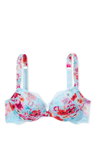 БЮСТГАЛЬТЕР ЗІ СТРАЗАМИ ПУШ-АП BLUE FLORAL Victoria`s Secret