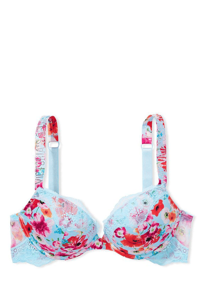БЮСТГАЛЬТЕР ЗІ СТРАЗАМИ ПУШ-АП BLUE FLORAL Victoria`s Secret