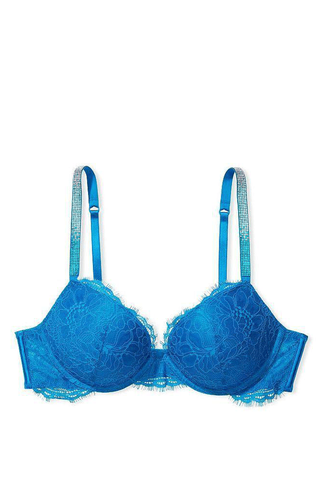 БЮСТГАЛЬТЕР ЗІ СТРАЗАМИ ПУШ-АП BRIGHT BLUE Victoria`s Secret