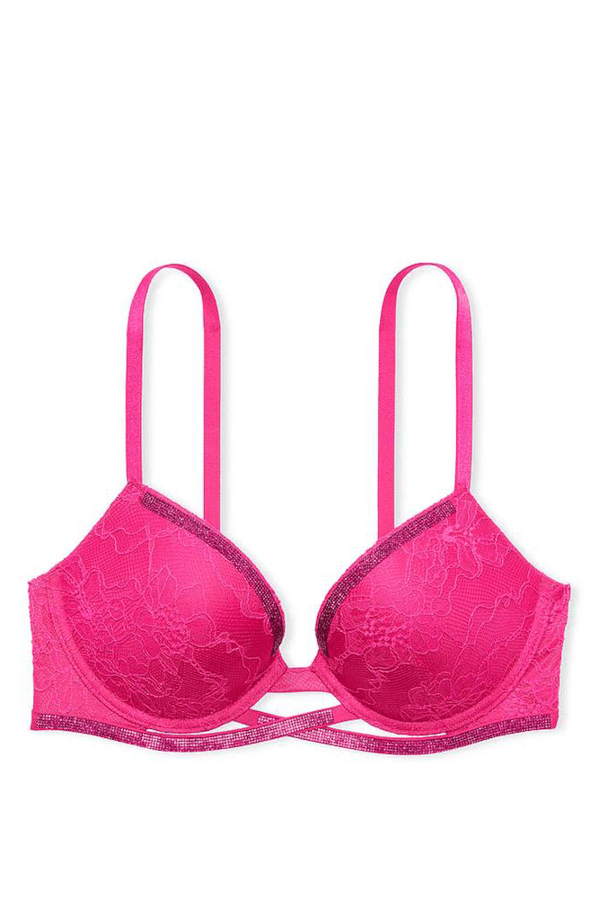 БЮСТГАЛЬТЕР ЗІ СТРАЗАМИ ПУШ-АП PINK CROSS Victoria`s Secret