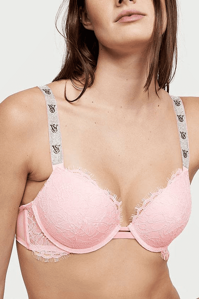 БЮСТГАЛЬТЕР ЗІ СТРАЗАМИ ПУШ-АП PINK VS Victoria`s Secret