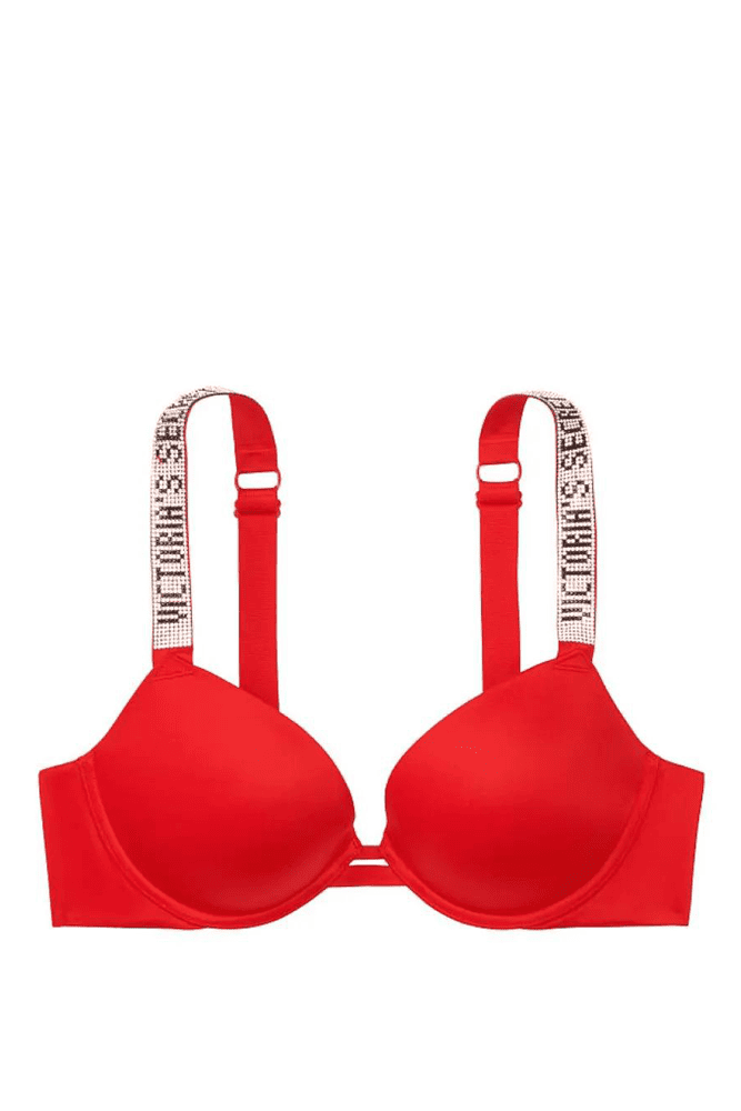 БЮСТГАЛЬТЕР ЗІ СТРАЗАМИ ПУШ-АП RED Victoria`s Secret